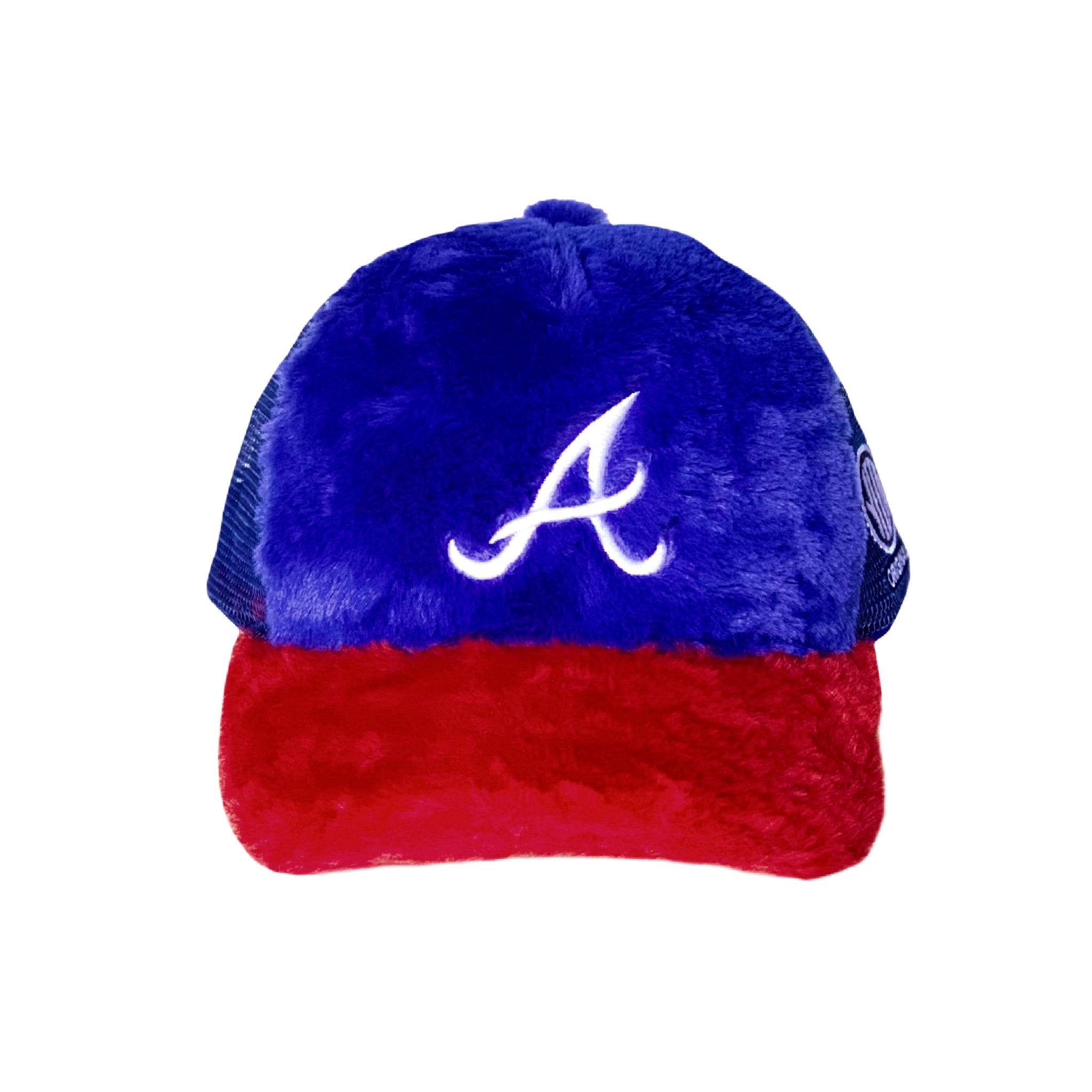 Faux Fur Braves Trucker Hat