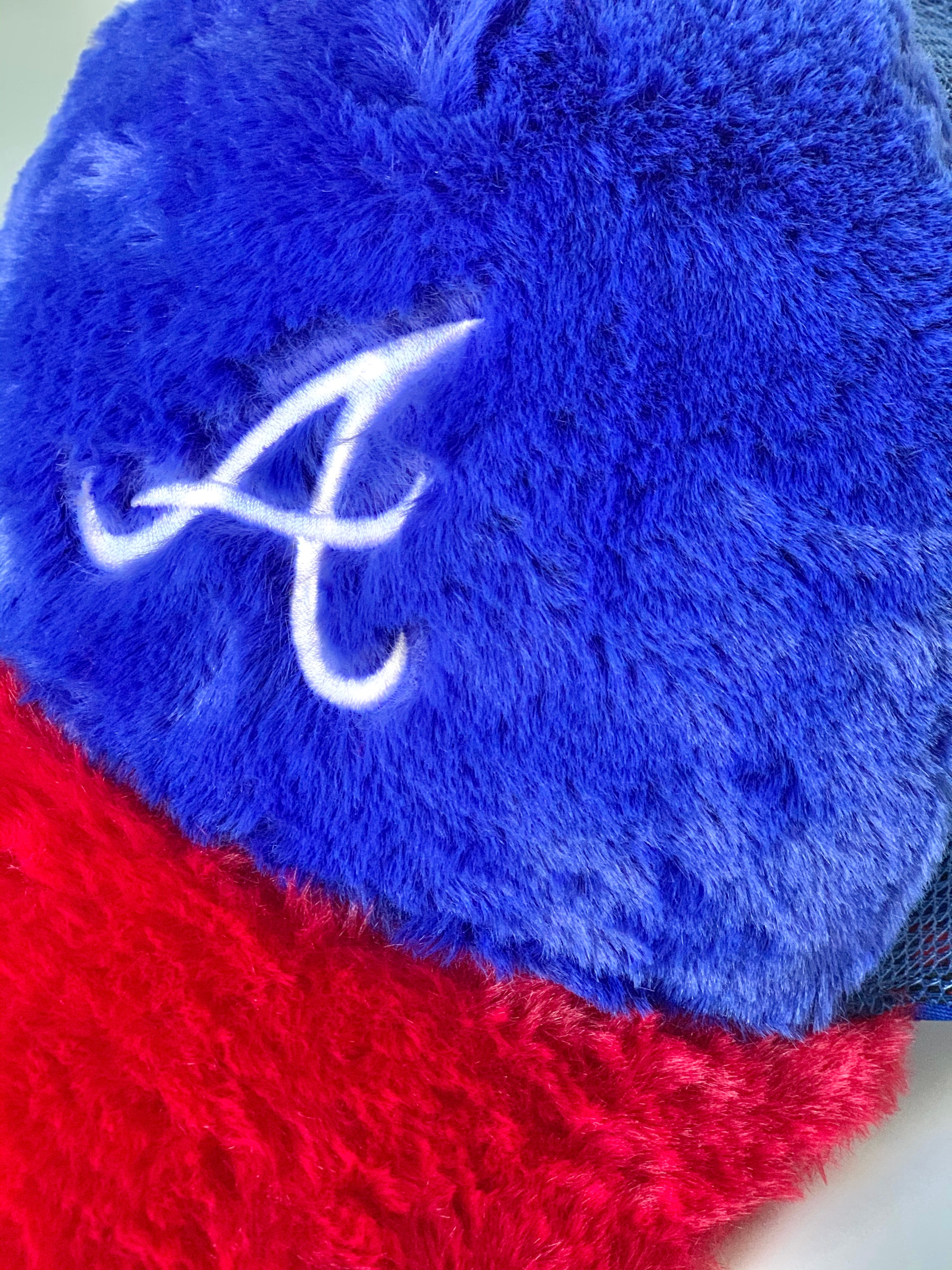 Faux Fur Braves Trucker Hat